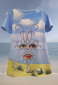 Dress with Print  Sheherazade   -  Rene Magritte 